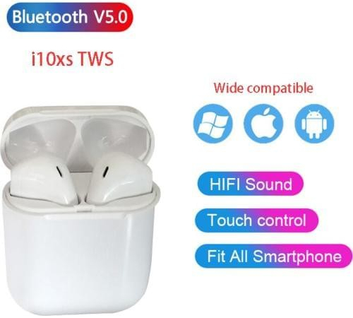 Bezdrátové mini sluchátka i10 XS Hi-Fi kvalita