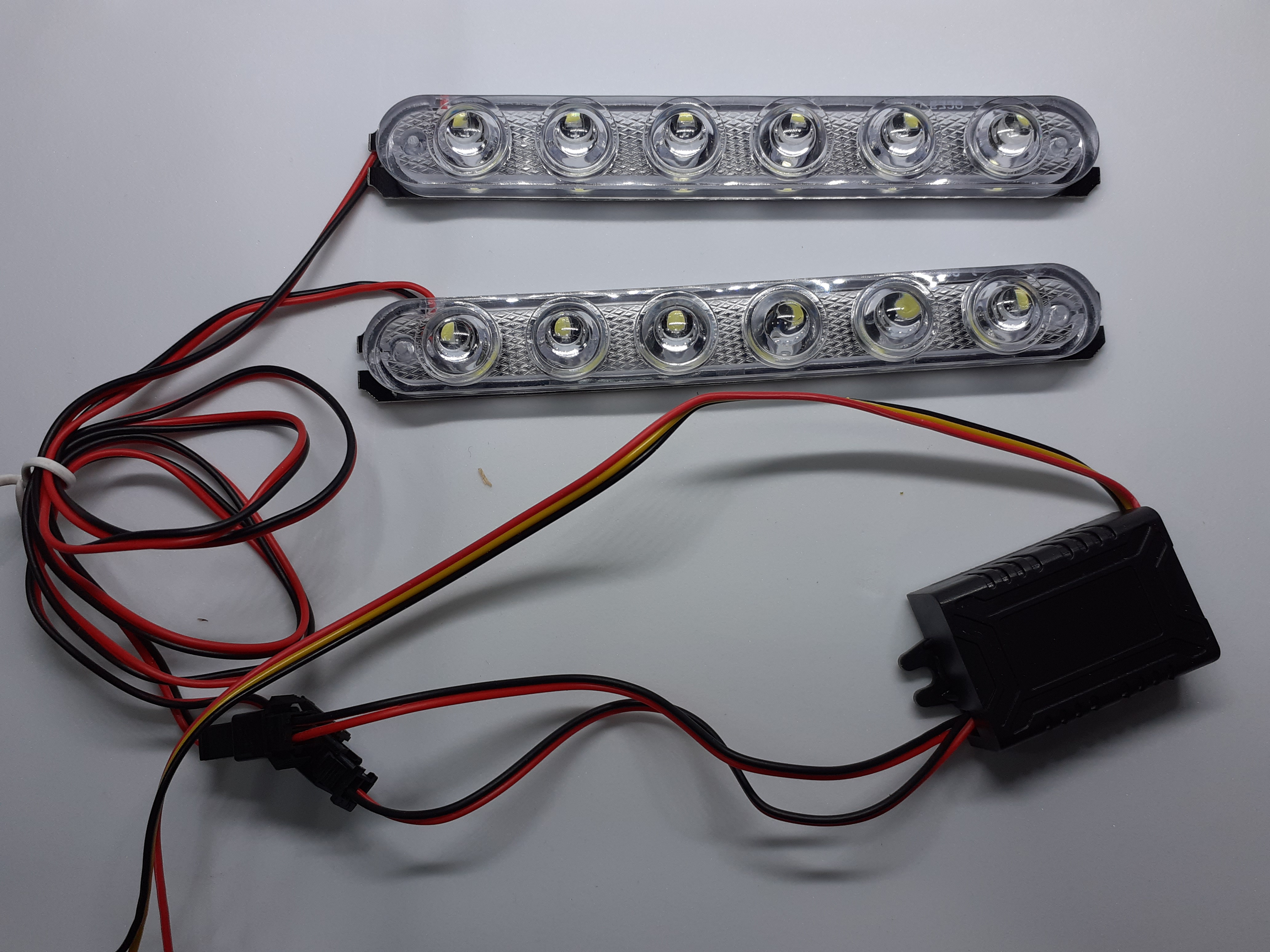 LED stroboskopy bílé 2 x 18W 12V