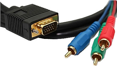 Kabel VGA 15p-3xCINCH kabel 7,5mm/3m