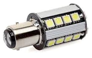 Žárovka LED BaY15D 10-30V bílá, brzdová/obrysová, CANBUS