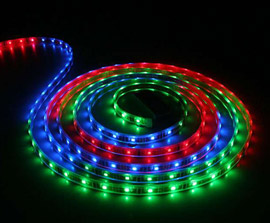 RGB LED pásek délka 5m - sada + ovladač+adaptér
