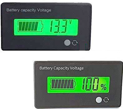 Voltmetr 8-70V a ukazatel kapacity baterie