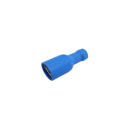 Zdířka fas. 6.3mm izol., vodič 1.5-2.5mm modrá 5ks