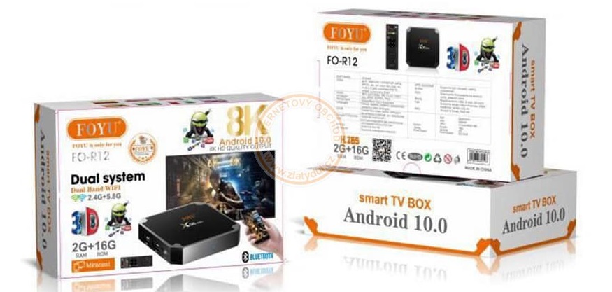 Mini smart TV Box 8K WiFi 2.4G + 5.8G